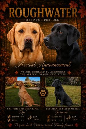 Labrador Retriever puppy for sale by ROUGHWATER