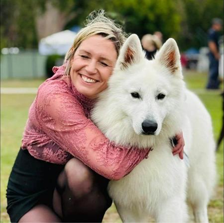 White Swiss Shepherd Dog for sale by SAFFRON