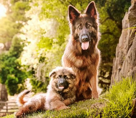 German Shepherd Dog (Long Stock Coat) for sale by CHRISTAARN